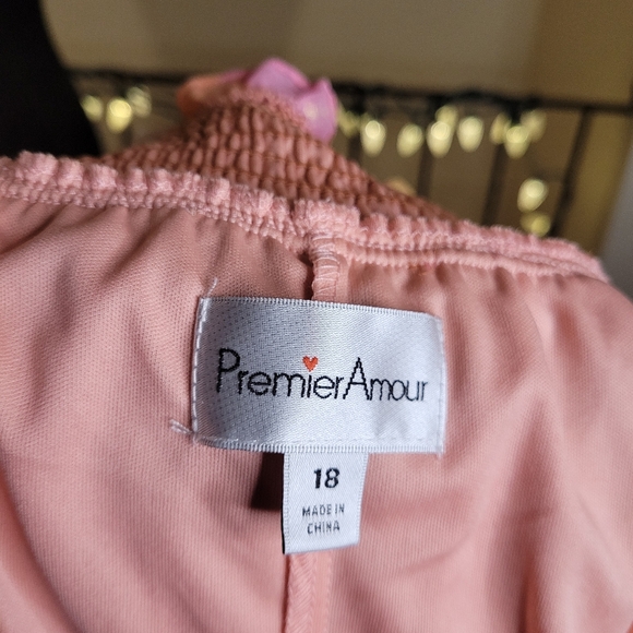 Premier Amour Womens Sleeveless Multicolor Halter Maxi Dress Halter Size 18 Plus - Picture 14 of 16